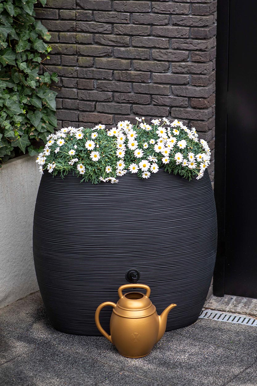 Lietus ūdens muca Rib 250L melna