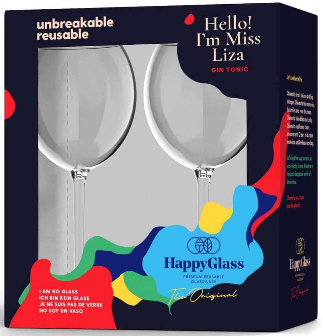 HappyGlass Miss Liza tritāna stikla kokteiļu glāze 630ml 
