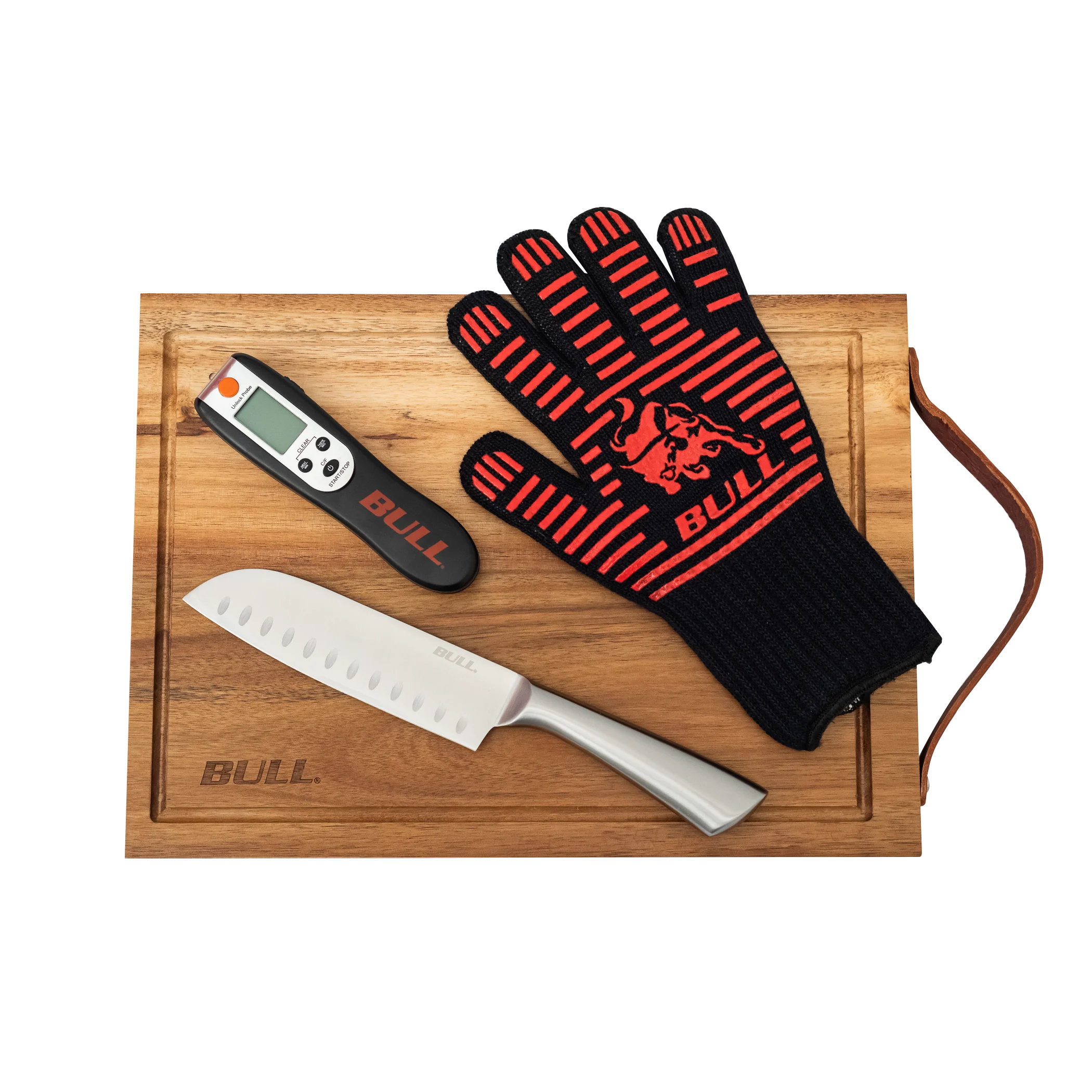 Bull BBQ Grill Master Utility Set (4-Piece BBQ Tool Set)