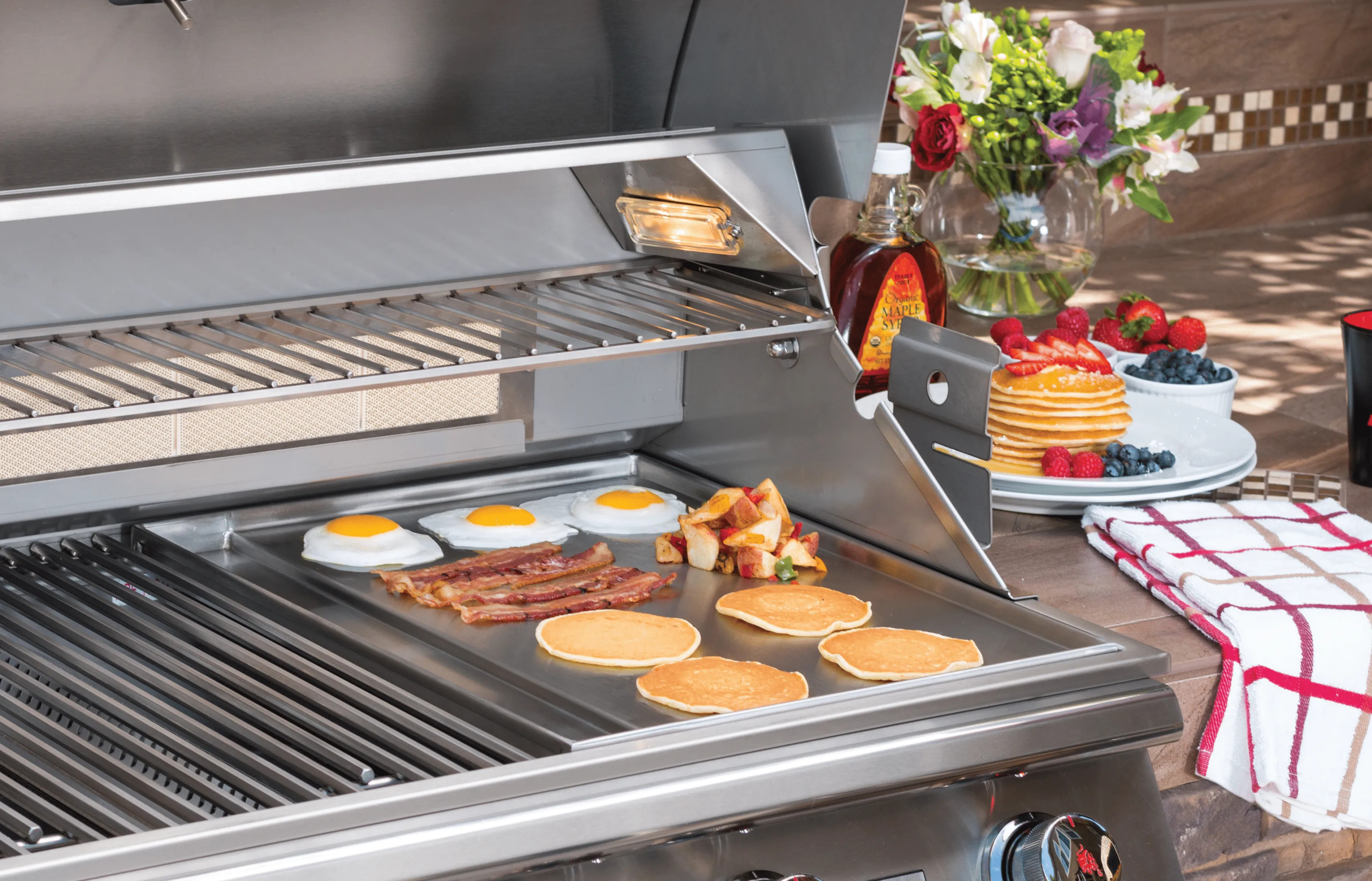 Bull BBQ Removable Griddle – Slide-In Stainless Steel Griddle Plate