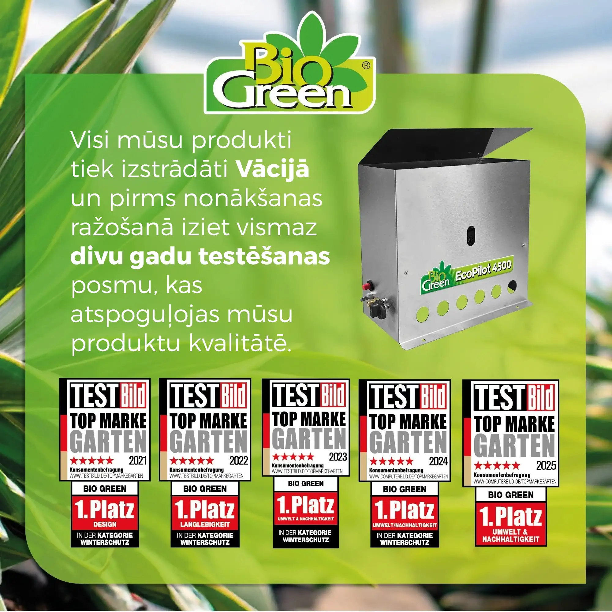 Gas greenhouse heating "Ecopilot" and frost guard with 4500 watts
