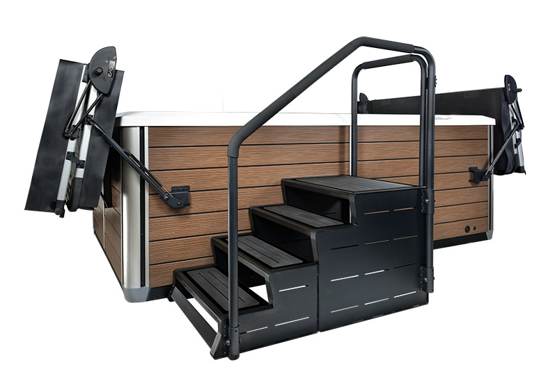 ModStep 4 – Premium modulārās swimspa kāpnes ar platu platformu