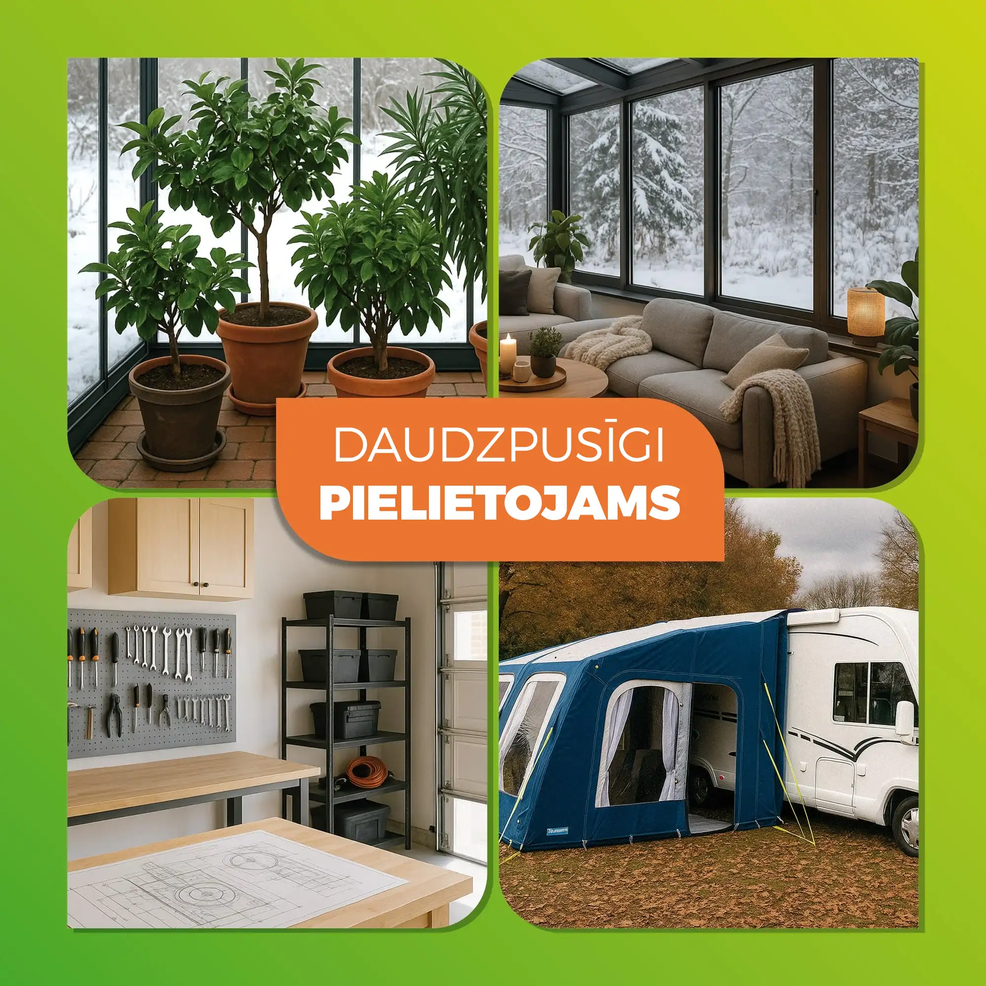 Gas greenhouse heating "Ecopilot" and frost guard with 4500 watts